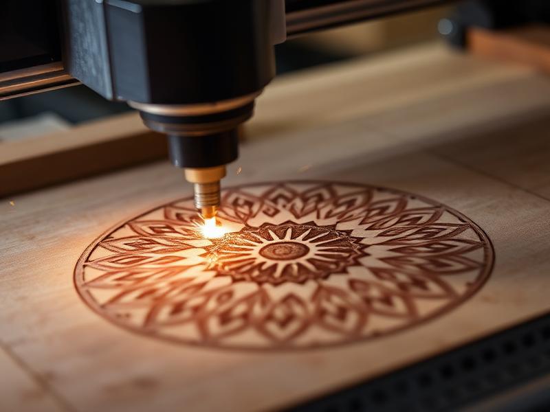 Laser cutting a precision stencil pattern